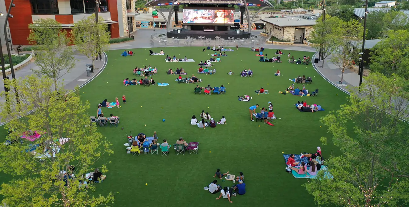 Commercial artificial grass installed by SYNLawn