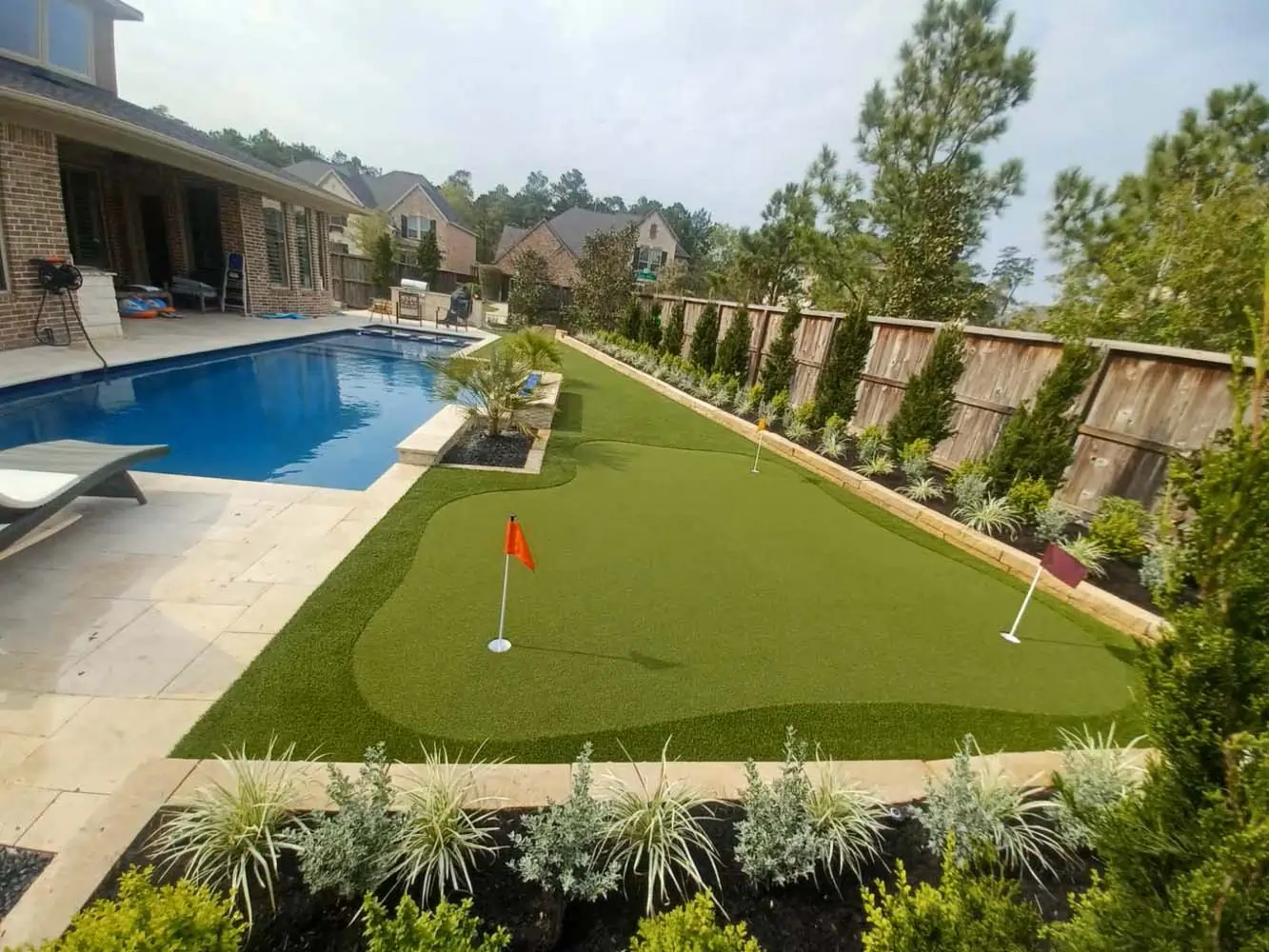 synlawn austin backyard putting green