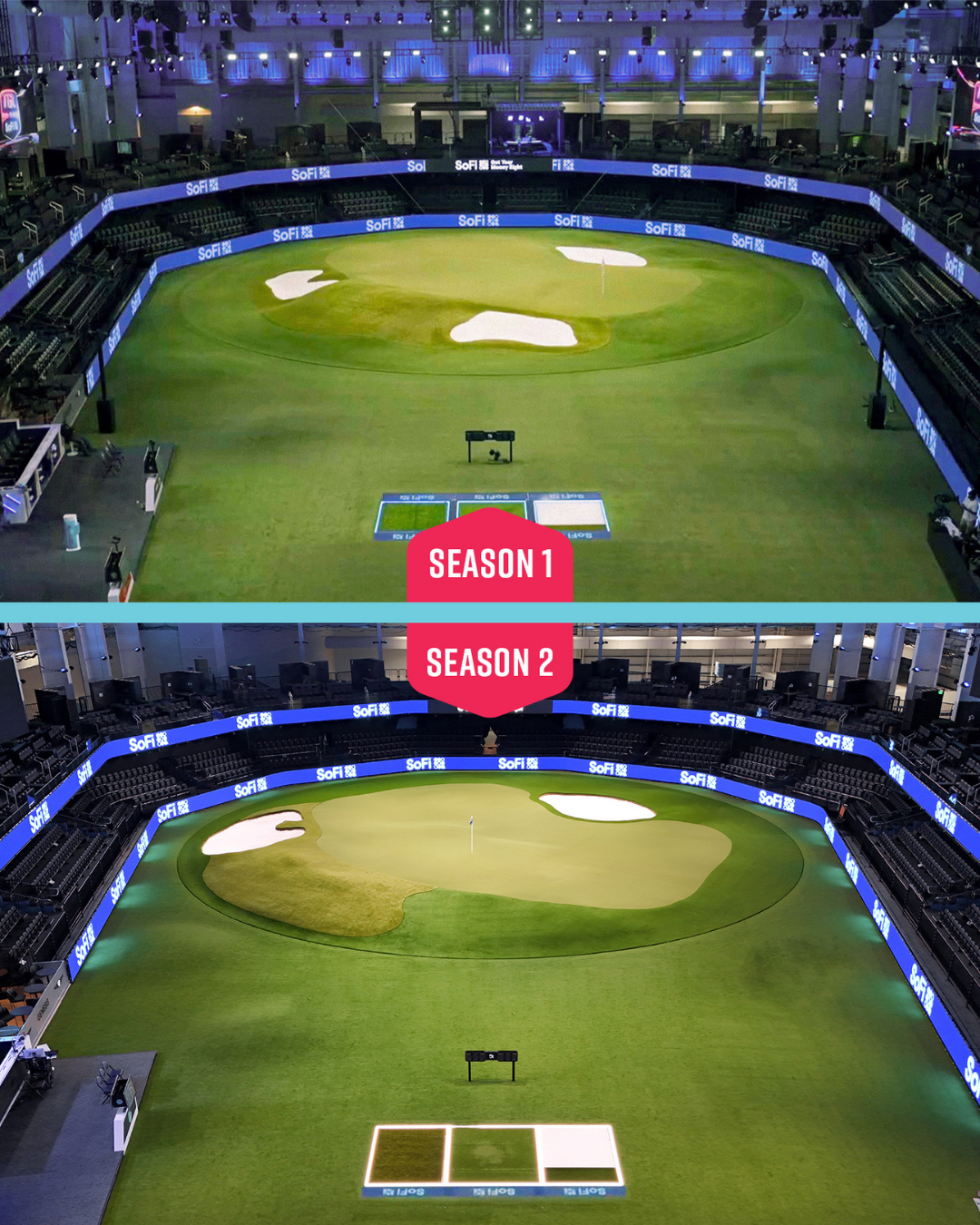 SYNLawn Dallas Putting Green Turf Installed for the TGL GreenZone Upgrade