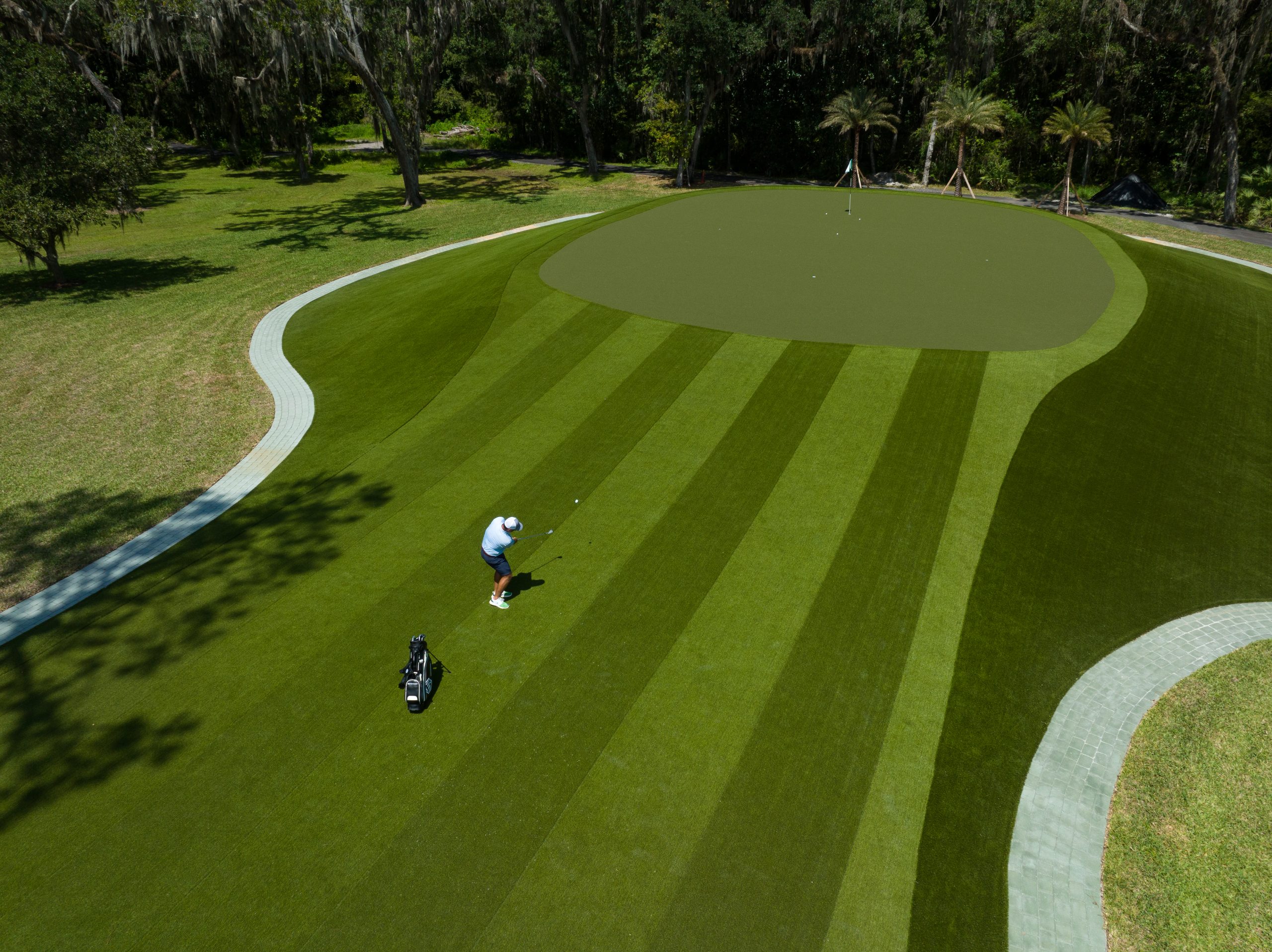 SYNLawn Golf custom Dallas putting green SYNLawn Golf custom Dallas putting green