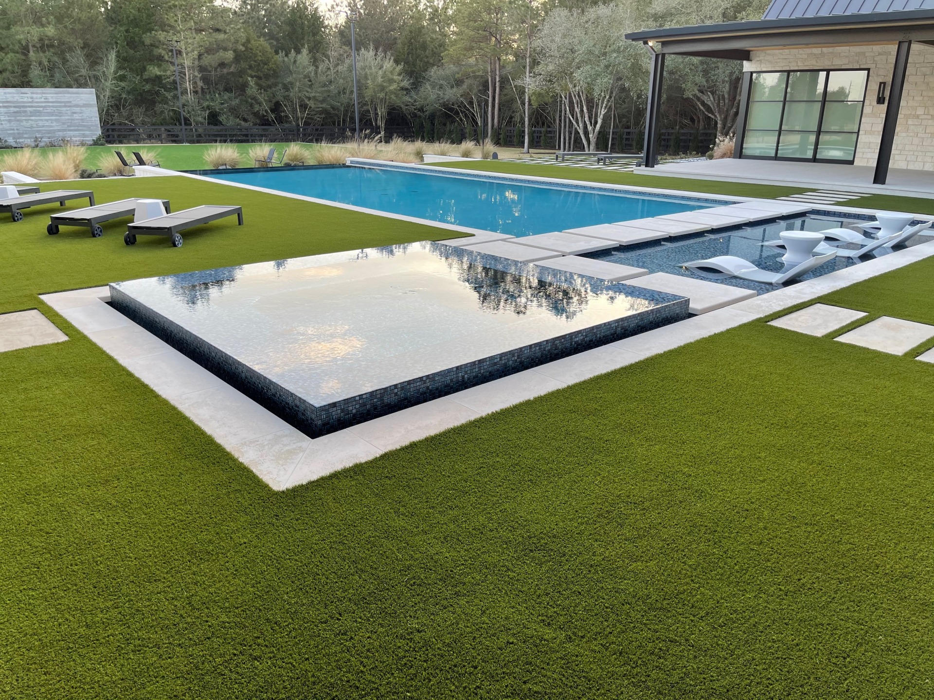 Dallas Artificial Grass Custom Pool Landscape Dallas Artificial Grass Custom Pool Landscape