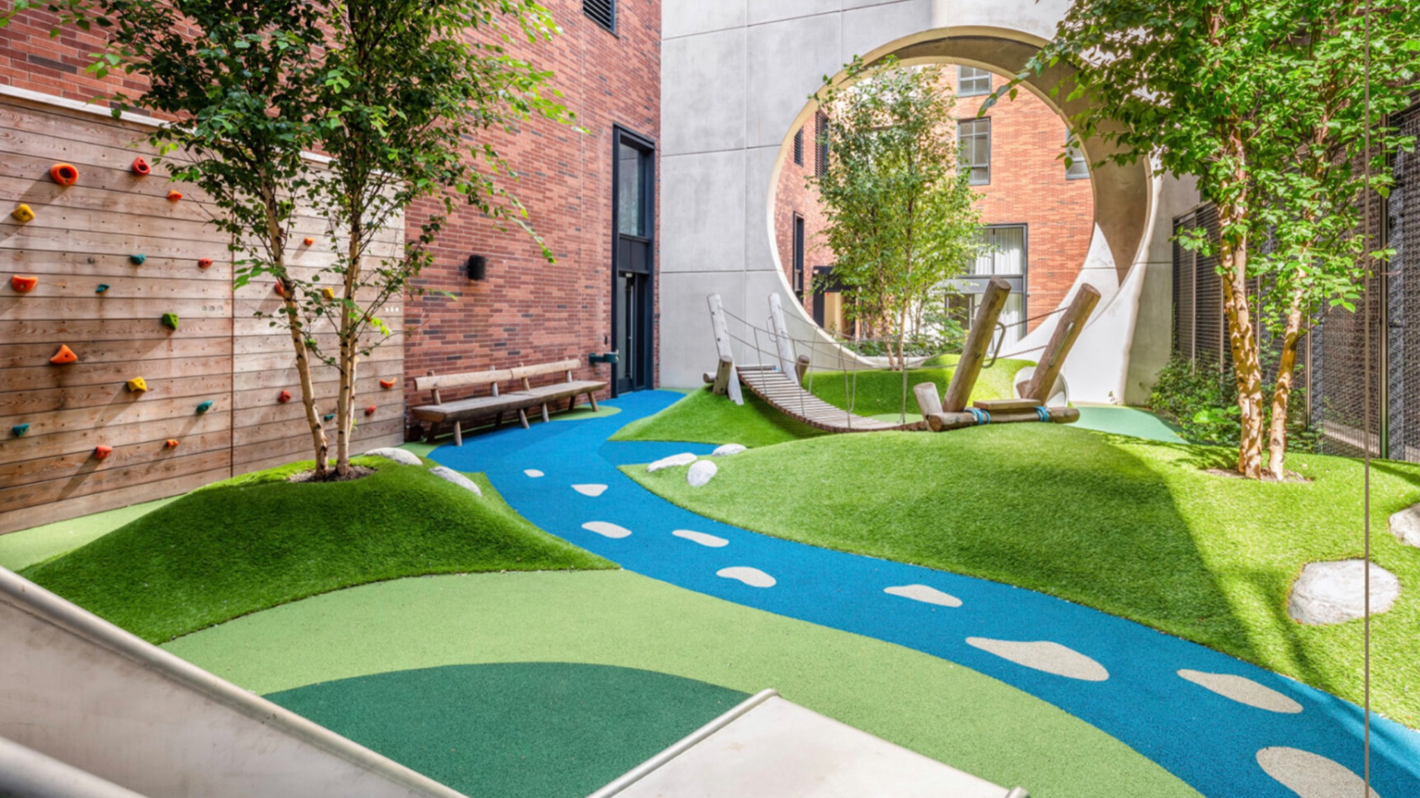 Dallas Commercial Artificial Grass Playground Courtyard Dallas Commercial Artificial Grass Playground Courtyard